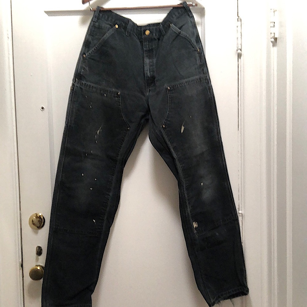 Black Carhartt Carpenter Pants